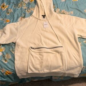 Forever 21 Men's Off-White Hoodie